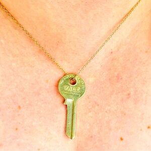 Key Necklace 16in chain Yale Key